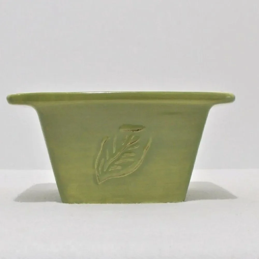 Tastefully Simple HOST COLLECTION Green Square DIP BOWL / OVEN BAKING DISH